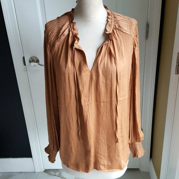 NWT! BOHO Silky BLOUSE By JOIE SZ 1X - Picture 1 of 5